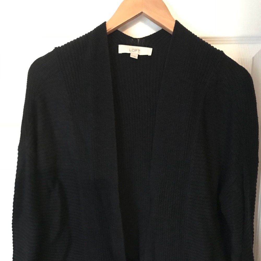 Loft Knit open cardigan, Navy